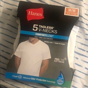 Hanes 5 Tagless V-Necks